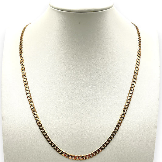 NZGD | 9ct Gold Sleekedge Curb Chain 54cm