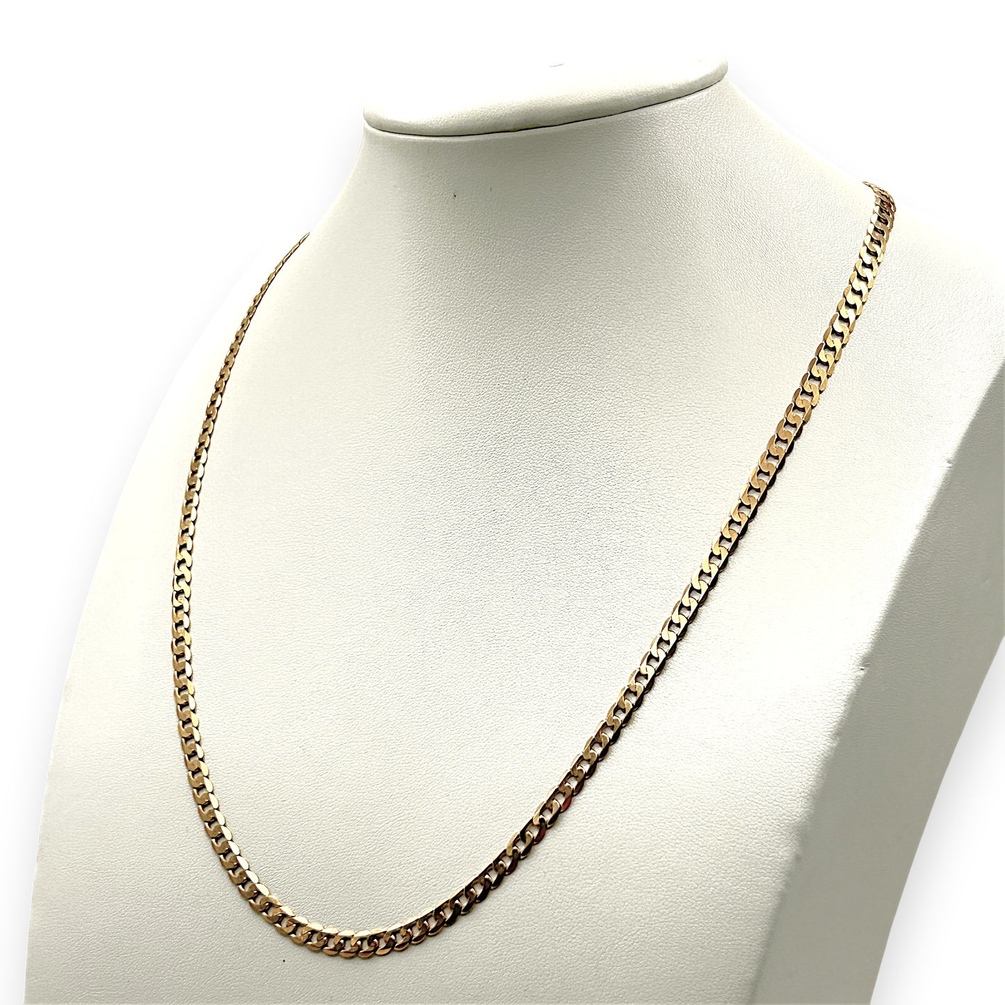 NZGD | 9ct Gold Sleekedge Curb Chain 54cm