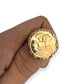NZGD | 22ct (22K) Imperial 1910 Half Sovereign in 9ct Ring Size Y