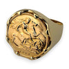 NZGD | 22ct (22K) Imperial 1910 Half Sovereign in 9ct Ring Size Y