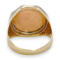 NZGD | 22ct (22K) Imperial 1910 Half Sovereign in 9ct Ring Size Y