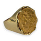 NZGD | 22ct (22K) Imperial 1910 Half Sovereign in 9ct Ring Size Y