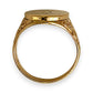 NZGD | 9ct Gold Auric North Star Signet Ring Size Z 1/2