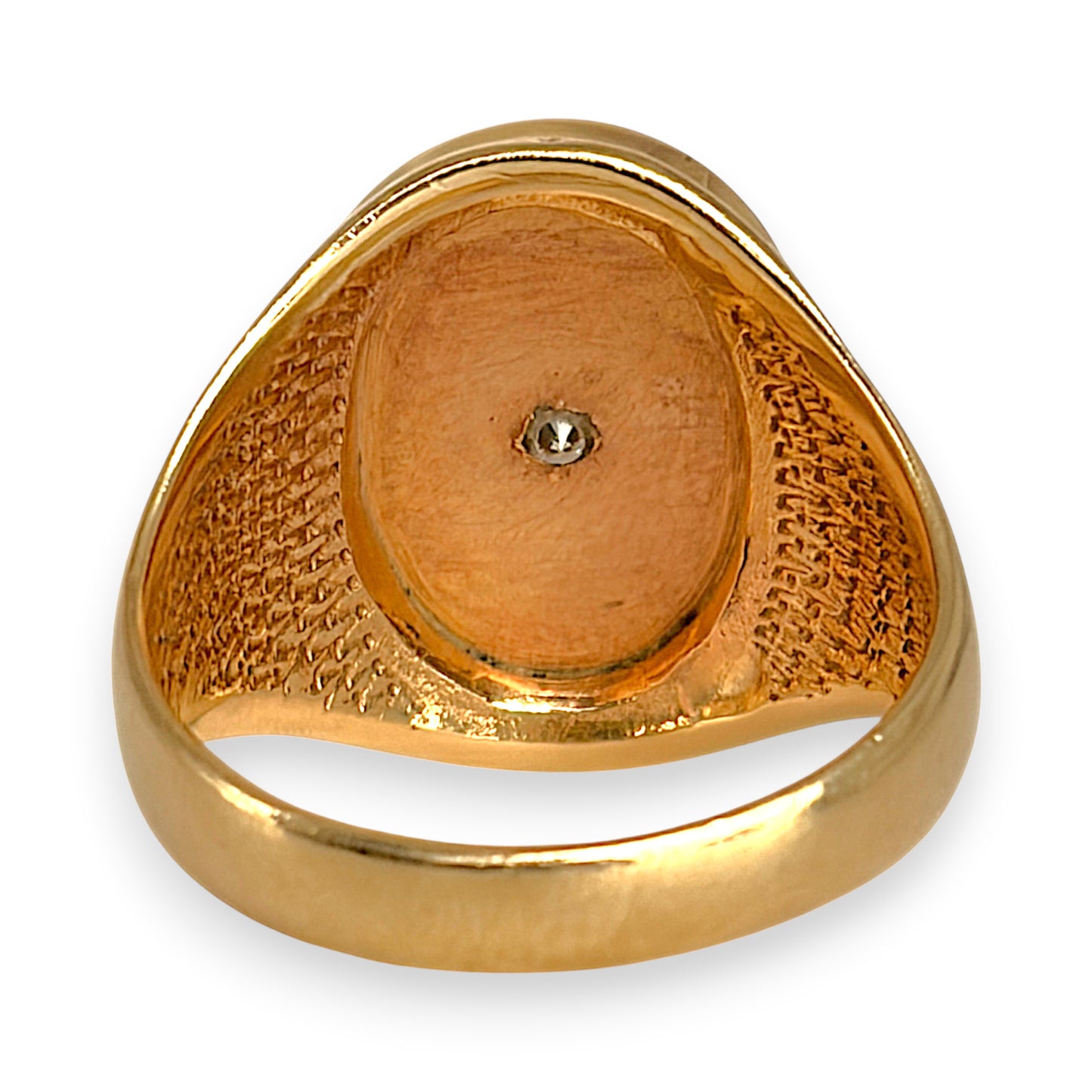 NZGD | 9ct Gold Auric North Star Signet Ring Size Z 1/2