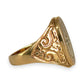 NZGD | 9ct Gold Auric North Star Signet Ring Size Z 1/2