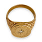 NZGD | 9ct Gold Auric North Star Signet Ring Size Z 1/2