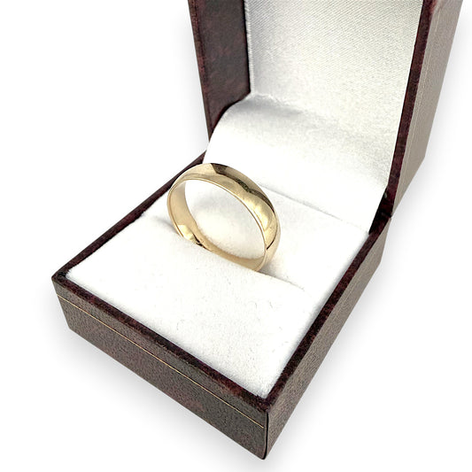 NZGD | 9ct Gold Timeless Minimalist Band Ring Size T 1/2