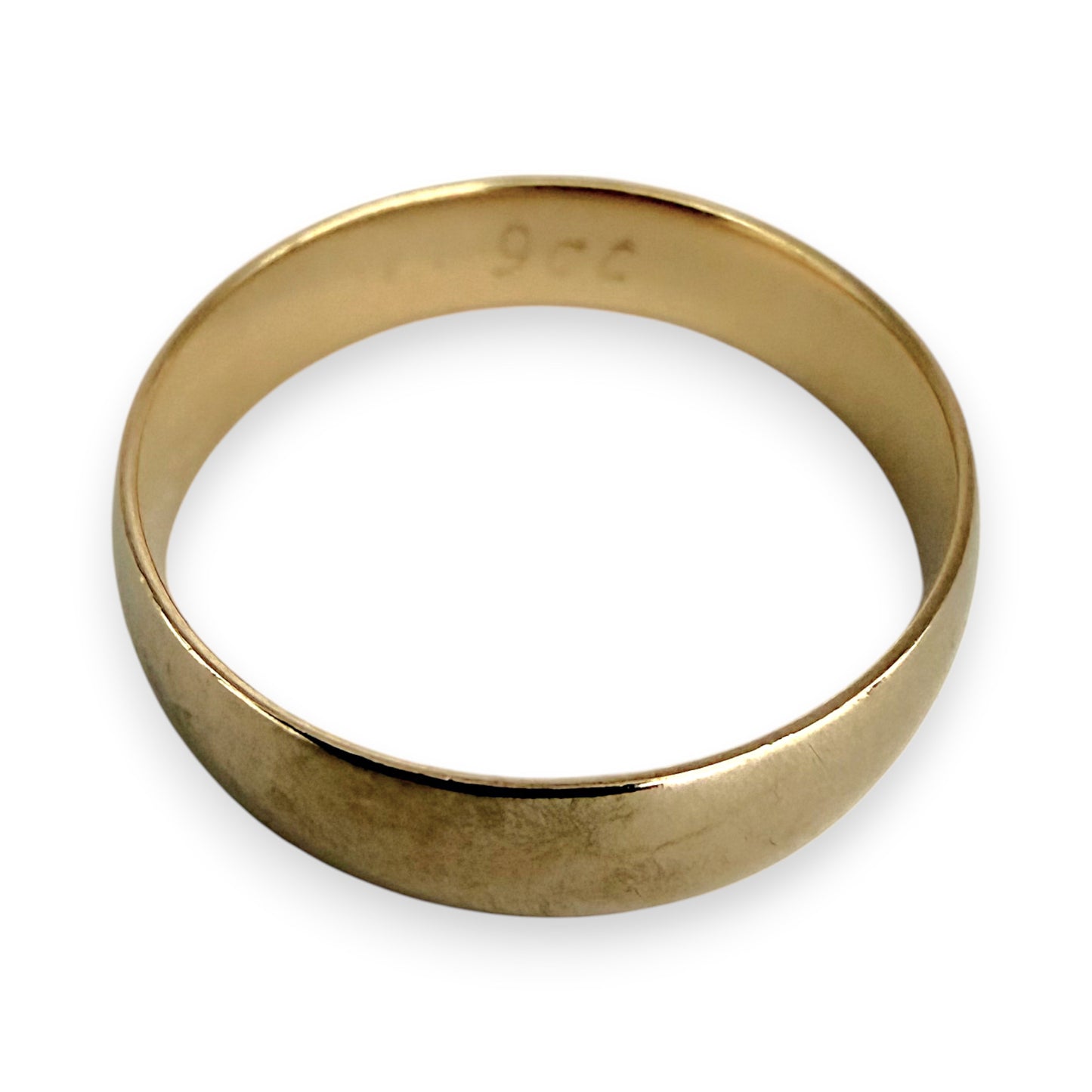 NZGD | 9ct Gold Timeless Minimalist Band Ring Size T 1/2