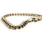 NZGD| 9ct Y/R Gold Two‑Tone Rollo Harmony Bracelet 21cm