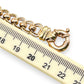 NZGD| 9ct Y/R Gold Two‑Tone Rollo Harmony Bracelet 21cm