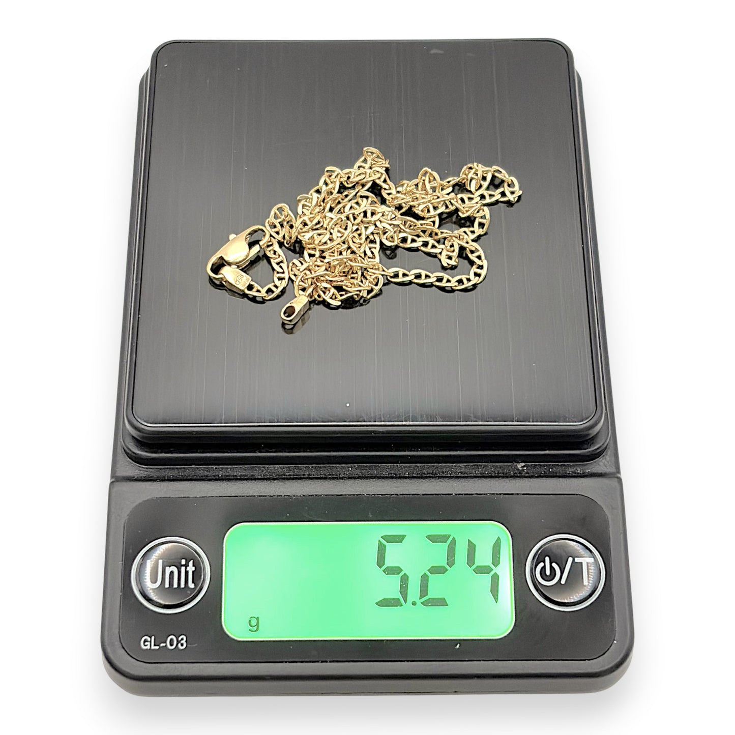 NZGD | 18ct Gold Modern Mariner Link Chain 45cm