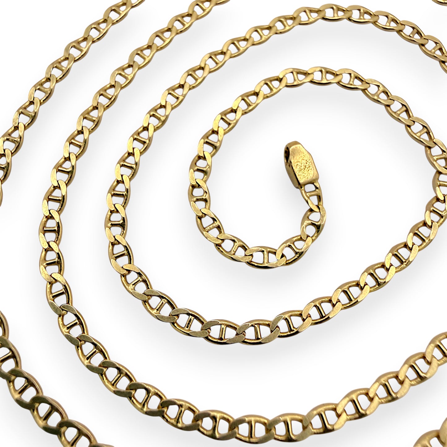 NZGD | 18ct Gold Modern Mariner Link Chain 45cm