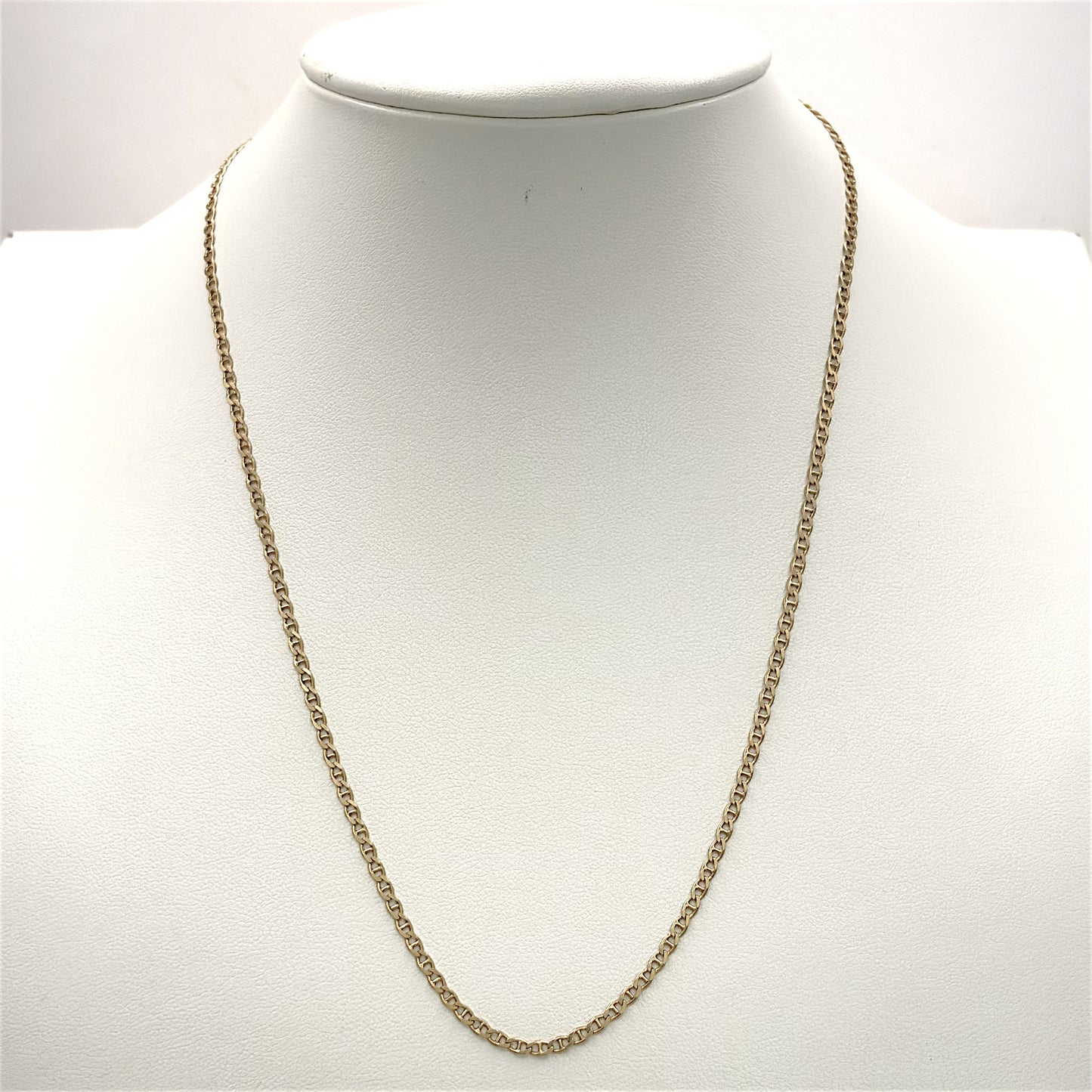 NZGD | 18ct Gold Modern Mariner Link Chain 45cm