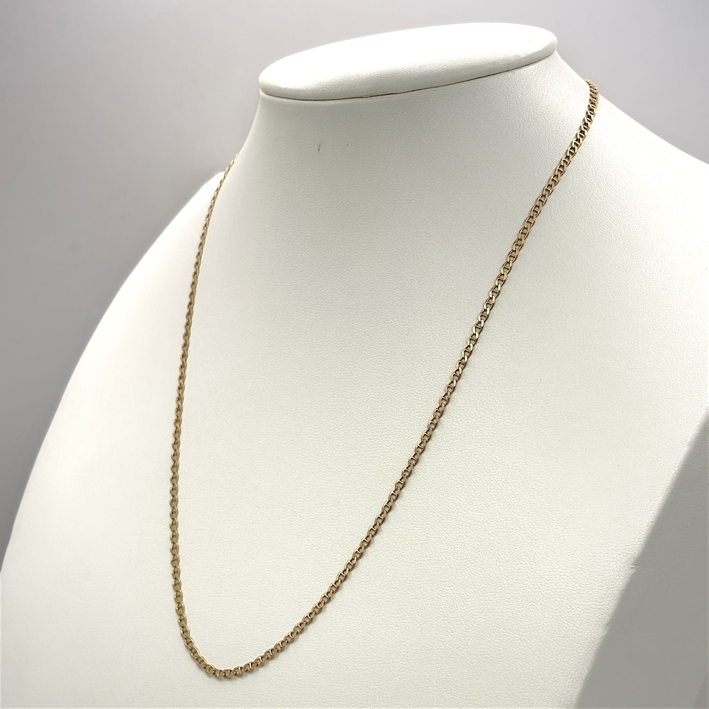 NZGD | 18ct Gold Modern Mariner Link Chain 45cm