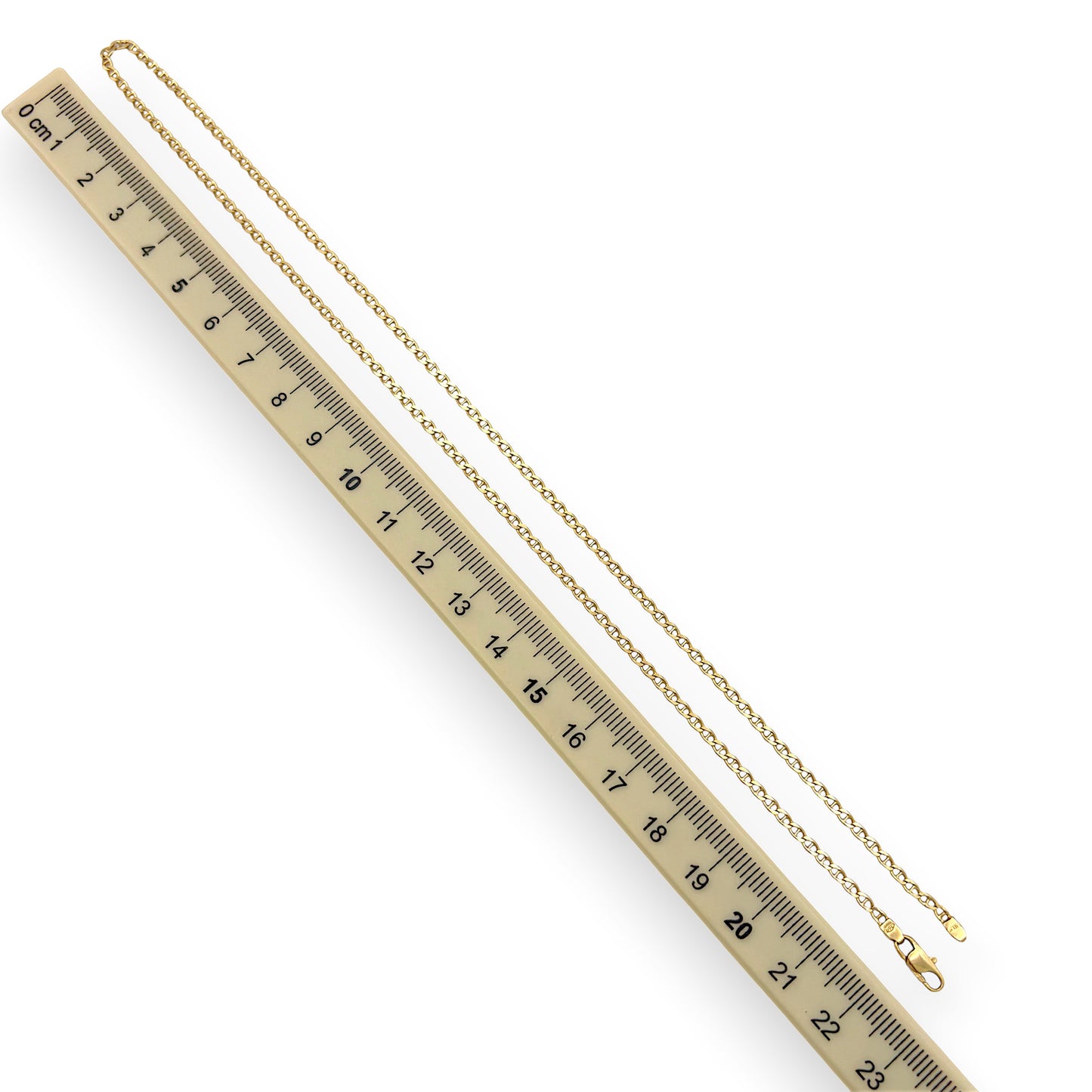 NZGD | 18ct Gold Modern Mariner Link Chain 45cm