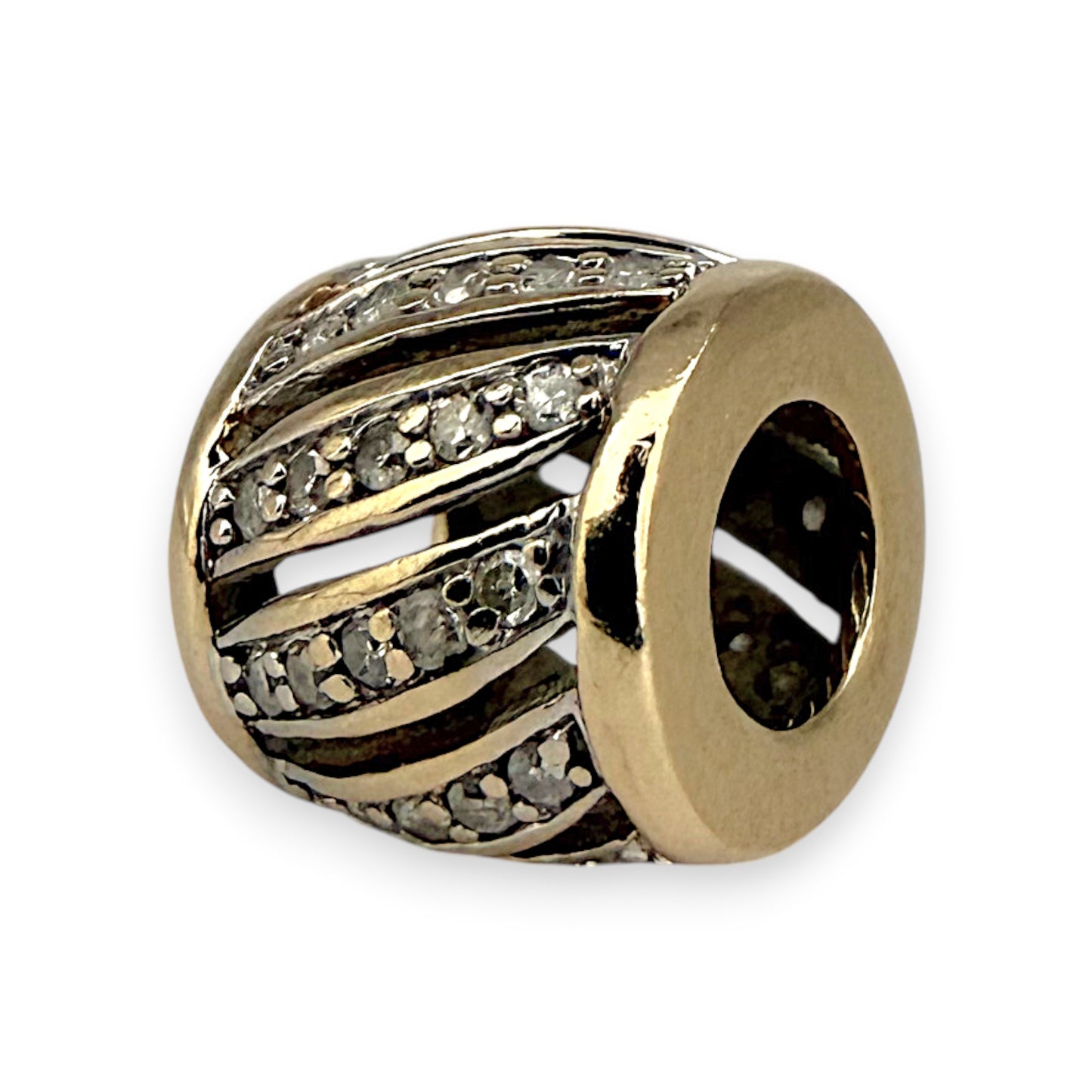 NZGD | 10ct Gold MICHAEL HILL Diamond Accent Bead Charm