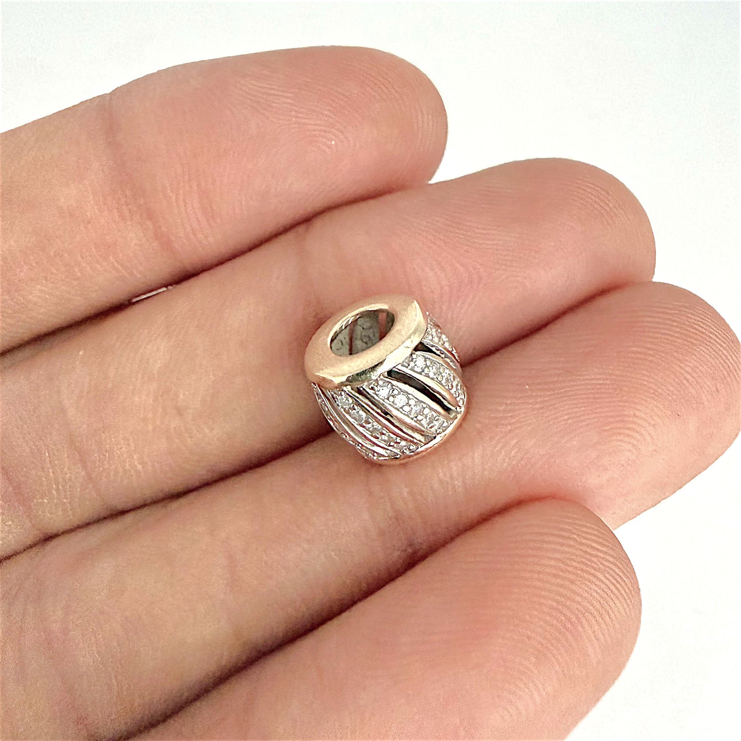 NZGD | 10ct Gold MICHAEL HILL Diamond Accent Bead Charm