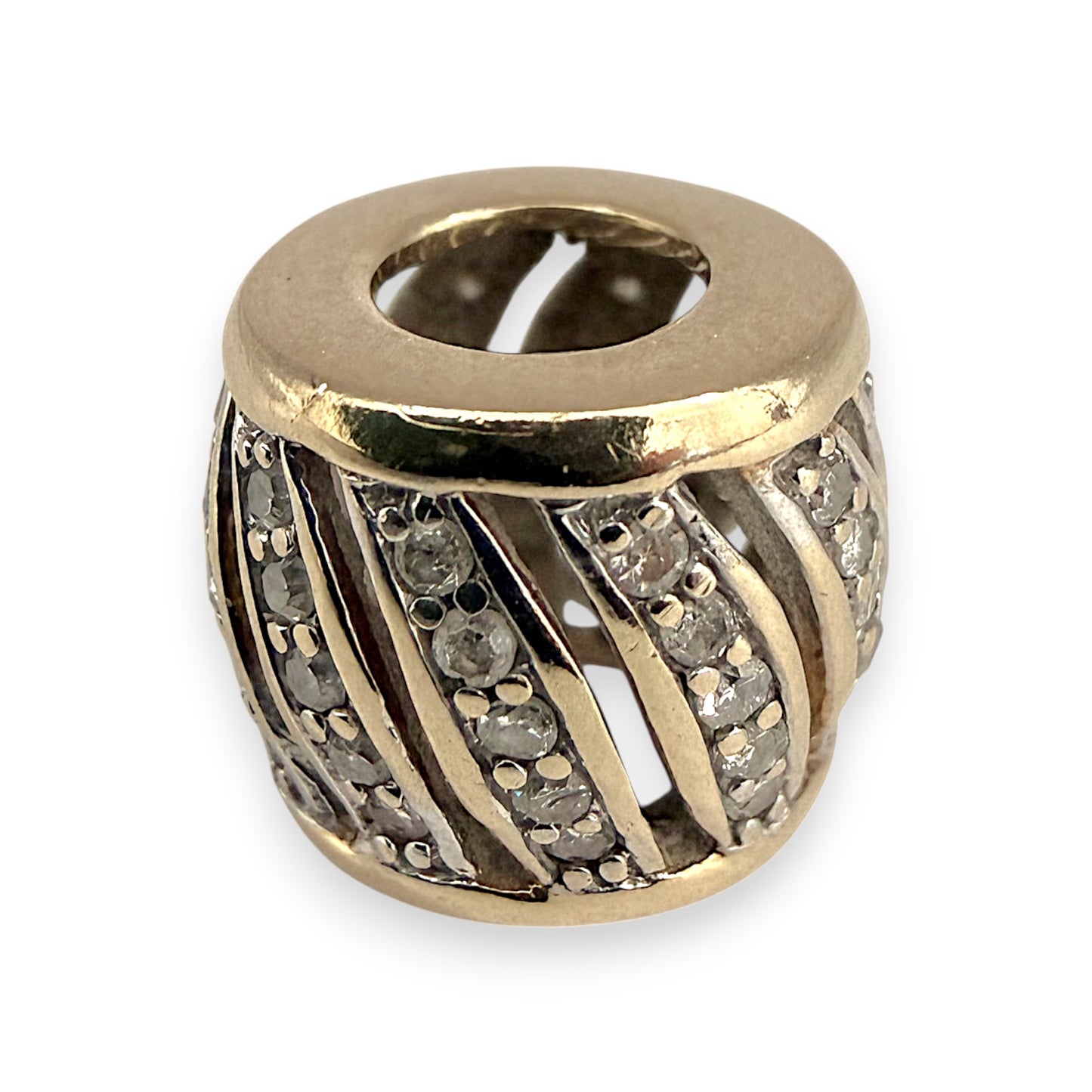 NZGD | 10ct Gold MICHAEL HILL Diamond Accent Bead Charm