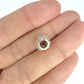NZGD | 10ct Gold MHJ Heart‑Glow Diamond Bead Charm