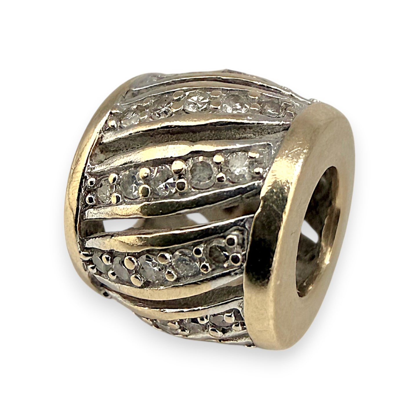 NZGD | 10ct Gold MICHAEL HILL Diamond Accent Bead Charm
