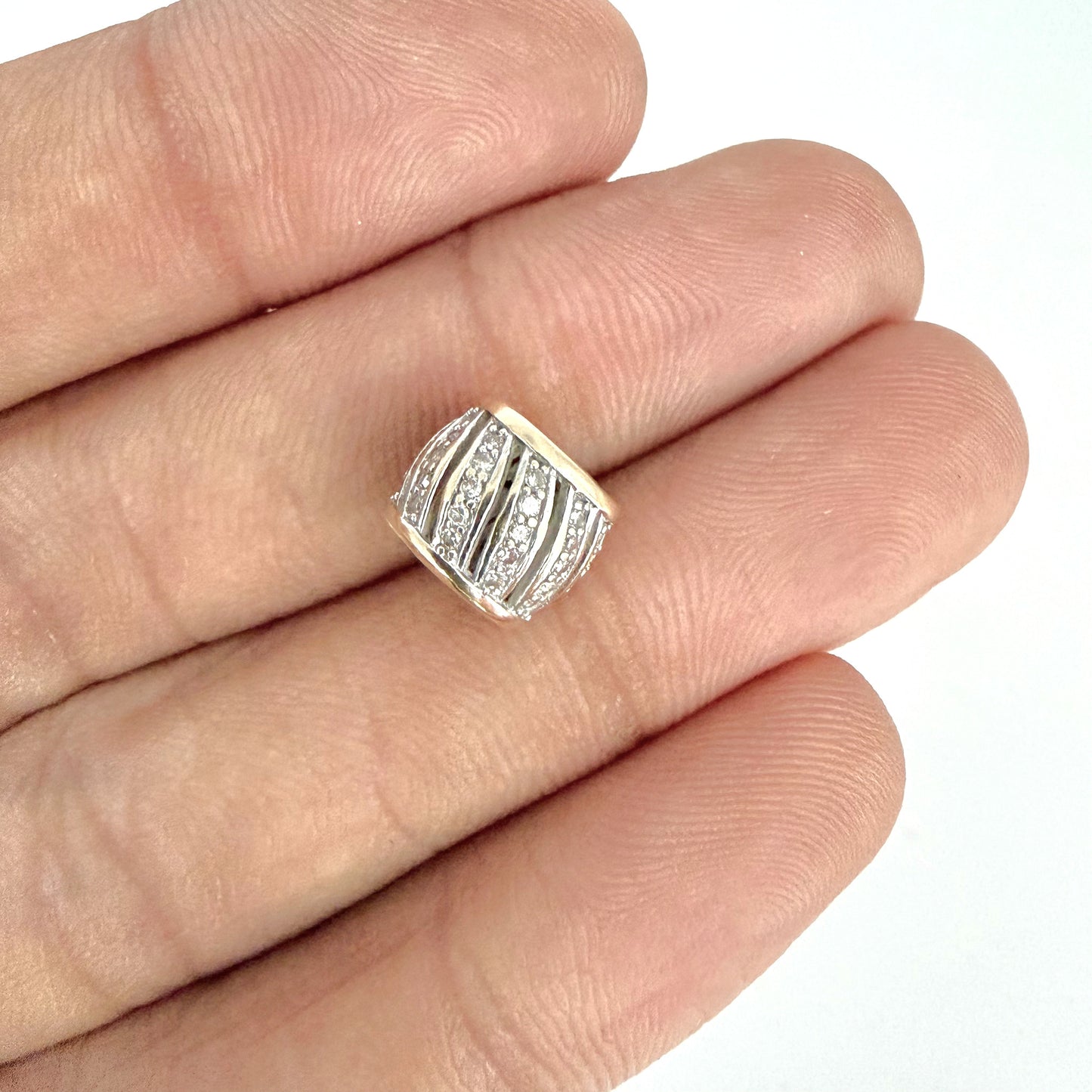 NZGD | 10ct Gold MICHAEL HILL Diamond Accent Bead Charm