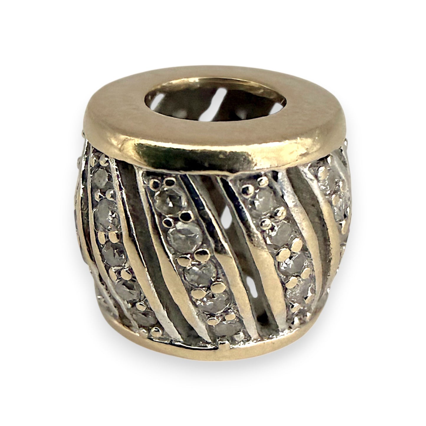 NZGD | 10ct Gold MICHAEL HILL Diamond Accent Bead Charm