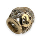 NZGD | 10ct Gold MHJ Heart‑Glow Diamond Bead Charm