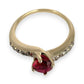 NZGD | 9ct Gold Crimson Glow Crown Ruby Ring Size O