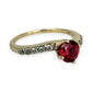 NZGD | 9ct Gold Crimson Glow Crown Ruby Ring Size O