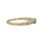 NZGD | 9ct Gold CZ Wishbone Ring Size Q