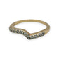 NZGD | 9ct Gold CZ Wishbone Ring Size Q