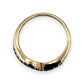 NZGD | 9ct Gold CZ Wishbone Ring Size Q