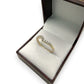 NZGD | 9ct Gold CZ Wishbone Ring Size Q