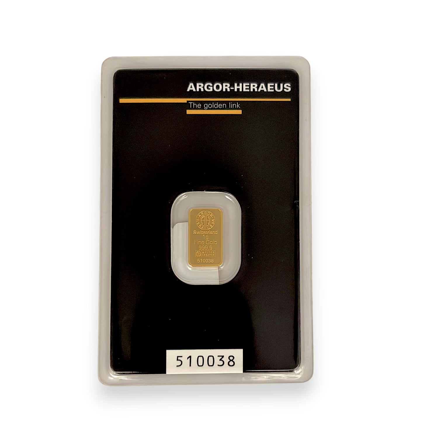 NZGD | 24ct Gold Bar Argor‑Heraeus 1 Gram - Swiss Bar