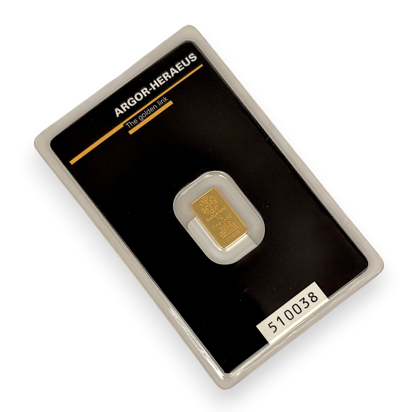 NZGD | 24ct Gold Bar Argor‑Heraeus 1 Gram - Swiss Bar