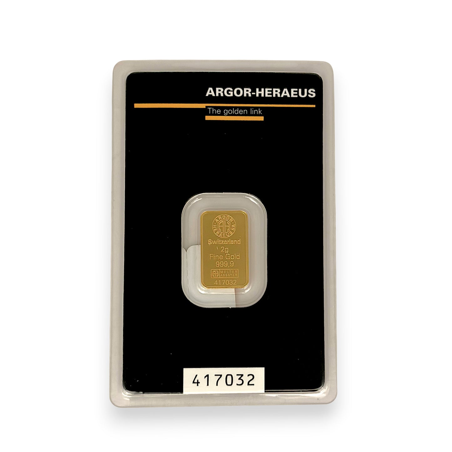 NZGD | 24ct Gold Bar Argor‑Heraeus 2 Gram - Swiss Bar