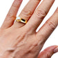GOLD DEAL | 9ct Gold Solid Ring with 7.2mm Pearl, Size P-Q Width 4.8mm