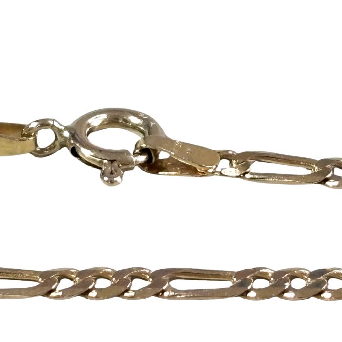 Elegant 9ct Gold Figaro 1-3 Chain