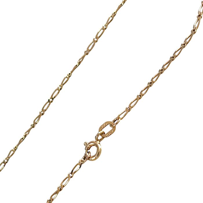 Elegant 9ct Gold Figaro 1-1 Chain