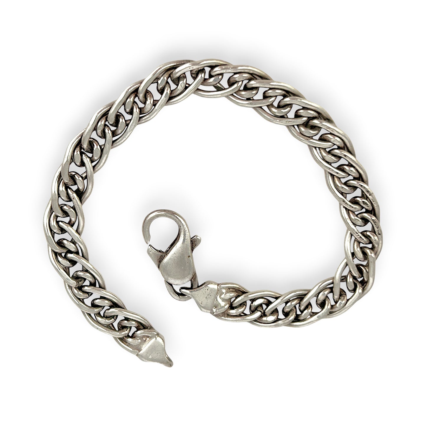 NZGD | Sterling Silver Valente Dual‑Link Bracelet 19cm