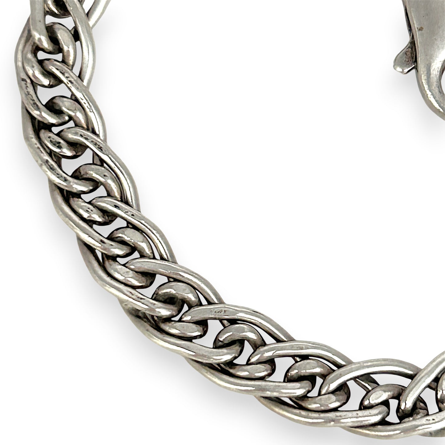NZGD | Sterling Silver Valente Dual‑Link Bracelet 19cm