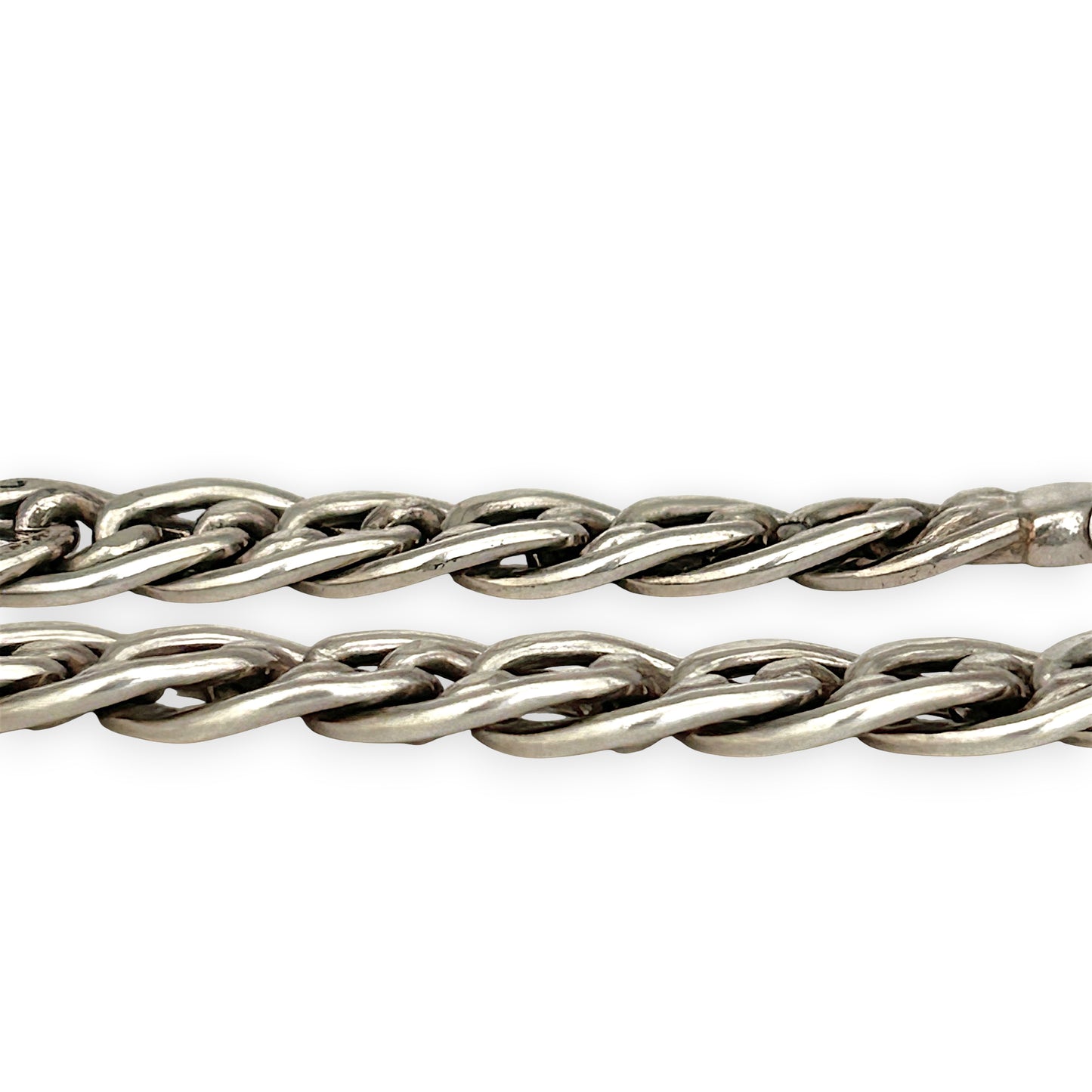 NZGD | Sterling Silver Valente Dual‑Link Bracelet 19cm