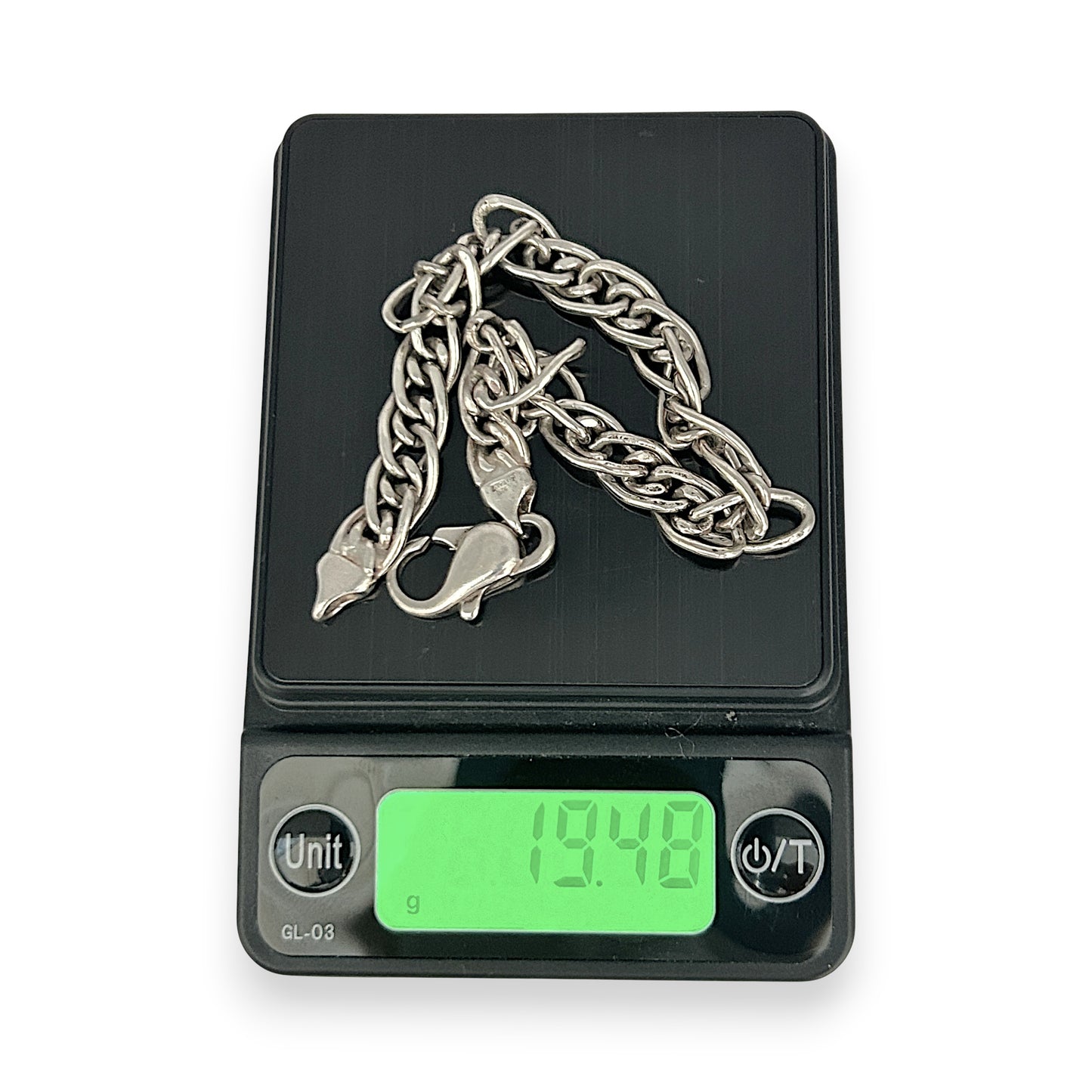 NZGD | Sterling Silver Valente Dual‑Link Bracelet 19cm