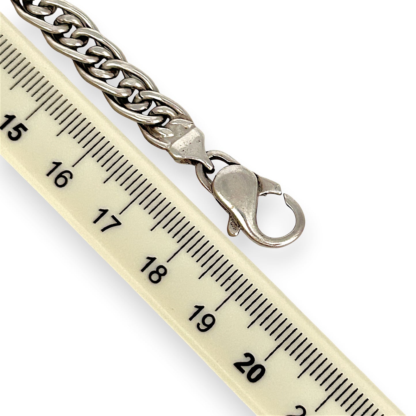 NZGD | Sterling Silver Valente Dual‑Link Bracelet 19cm