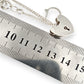 SILVER DEAL | Sterling Silver Vintage Hear Padlock Curb Link Bracelet 18cm
