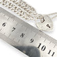 SILVER DEAL | Sterling Silver Vintage Hear Padlock Curb Link Bracelet 18cm