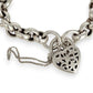 SILVER DEAL | Sterling Silver Vintage Belcher Padlock Bracelet 19cm