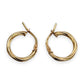 9ct Gold Light Weight Twisted Earrings. R # 416