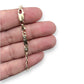 9ct Gold Oval Link Solid Bracelet, Diamond & Engraved "I ♡ YOU". R # 424