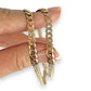 GOLD DEAL | 9ct (9K) Gold Flat Curb Link 70cm Chain Valuation $4,175